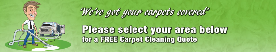 Please select your area below for a free carpet cleaning quote